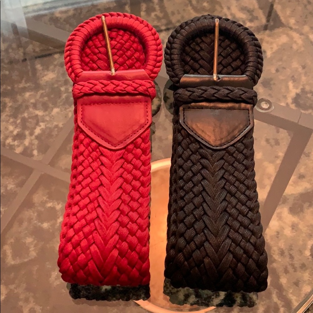Red and Black Wide Belt